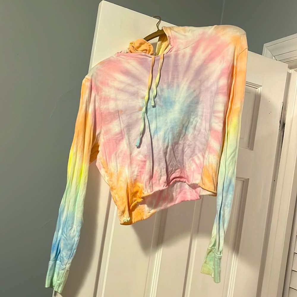 The dye sweatshirt with hood